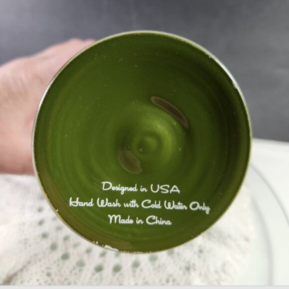 Mossy Oak Wine Glass Camouflage Hunting 14oz Tall Stem Green Man Cave She Shed - Picture 6 of 10